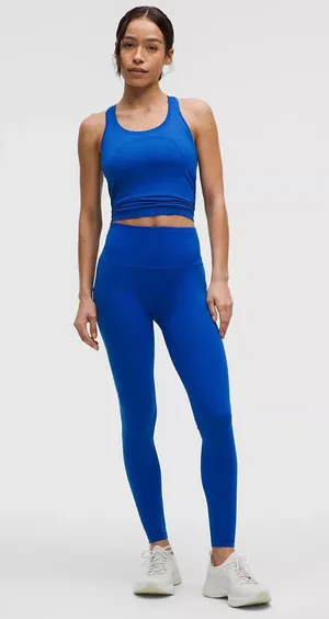 NWT Lululemon Wunder Train HR Tight with Pockets 25" Size 6 Galatic Cobalt thumbnail 1