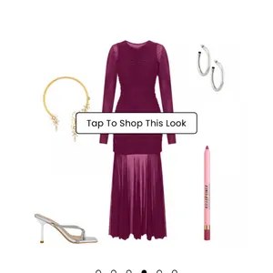 REVOLVE Long Sleeve Ruched Sheer Maxi Dress in Plum thumbnail 3