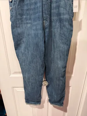 GAP Women's Denim Overall Jumpsuit in Medium Blue NWT thumbnail 3