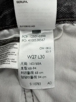 Levi’s 501 Original Jeans Women’s 27 Black Stonewash Raw Hem High Rise thumbnail 10