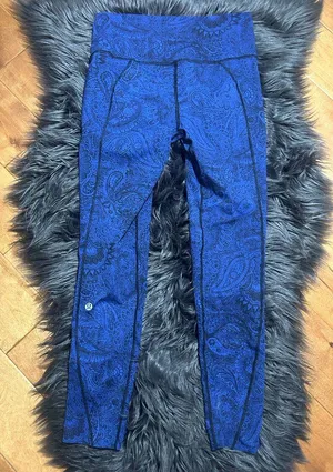 Lululemon Like Nothing 7/8 Tight in Antique Paisley Sapphire Leggings Sz 6 thumbnail 5