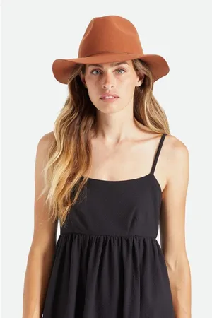 ✨BRIXTON WESLEY PACKABLE BROWN FEDORA✨ Brown Size XL thumbnail 1