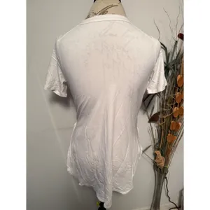Lululemon‎ Short Sleeve T Shirt White Women's Size 8 thumbnail 4