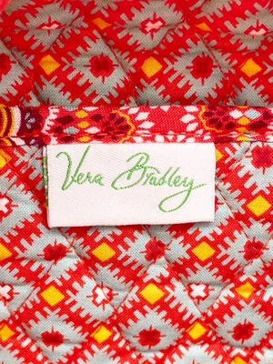Vera Bradley Original Handbag Paprika Medallion Red Retired Barrel Shoulder Bag thumbnail 10