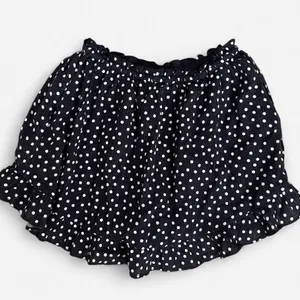 Free People Ellia Printed Mini Skirt in Black Polka Dots XS thumbnail 7