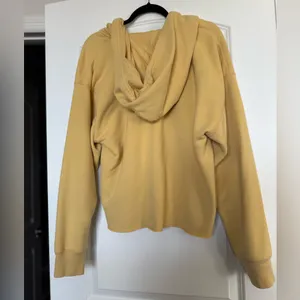 Vintage Abercrombie and Fitch Yellow Hoodie Sweatshirt thumbnail 4
