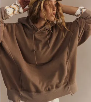 Free People FP Movement Sprint to the Finish Oversize Cotton Blend Hoodie NWT thumbnail 1