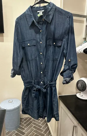 Forever 21 denim romper thumbnail 1