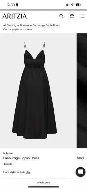 Aritzia Babaton Encourage Poplin Dress thumbnail 6