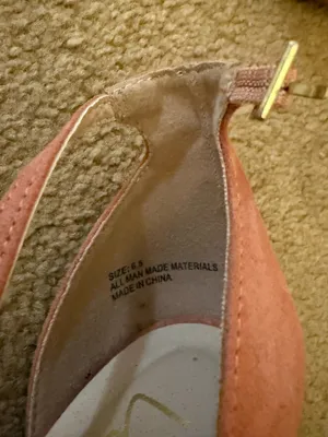 Lulus Mauve Suede Heels with Gold Accents thumbnail 4