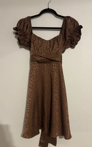Mi Ami Brown dress thumbnail 1