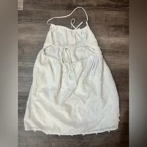PRINCESS POLLY Daisy Chains Halter Mini Dress - White thumbnail 5