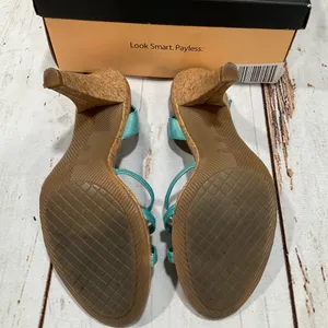 FIONI TURQUOISE‎ STRAPPY HEELED SANDALS thumbnail 3