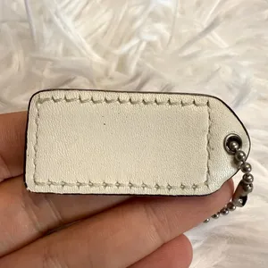 1.5" Vintage COACH y2k Fob Bag Charm Hang tag Hangtag thumbnail 2