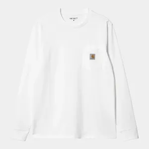 White Carhartt Long Sleeve T-Shirt thumbnail 1