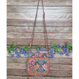 Vera Bradley Crossbody Purse Paisley in Paradise Cotton Quilted Hipster Summer thumbnail 8