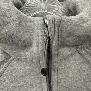 Lululemon Scuba Oversized Half Zip Hoodie Heathered Core Medium Grey W XS Small thumbnail 2