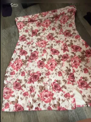 Altard State strapless floral dress size M thumbnail 5