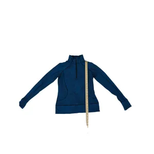 Lululemon Women's Blue Full Zip Activewear Jacket High Collar Size 6 (No Tag) thumbnail 4