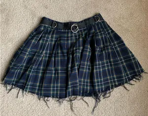 Pleated plaid skirt  thumbnail 1