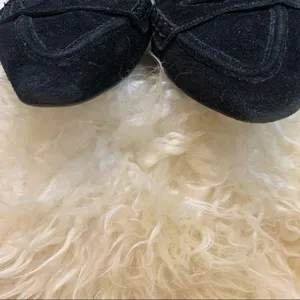 Talbots Black Suede Pointed Toe Loafer thumbnail 6