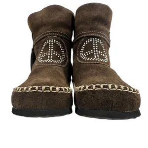 Vintage Sherpa Lined Suede Moccasin Winter Boots Women’s Size 6.5/7 thumbnail 6