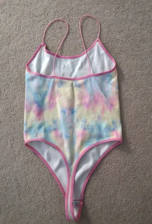 Tie Dye Spaghetti Strap Bodysuit Multiple thumbnail 2