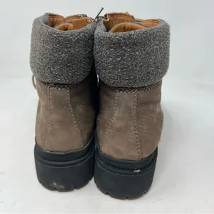 Lucky Brand Eavan Combat Boots Women’s 8M Brown Suede Hiking Lug Zip thumbnail 4