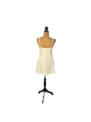SKIMS Pointelle Mini Dress L Halite Floral Campus Collection NWT Sold Out thumbnail 4
