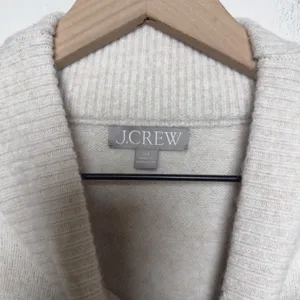 J. Crew Womens Merino Wool Alpaca‎ Sweater XS Cream Navy Breton Stripe Preppy thumbnail 3