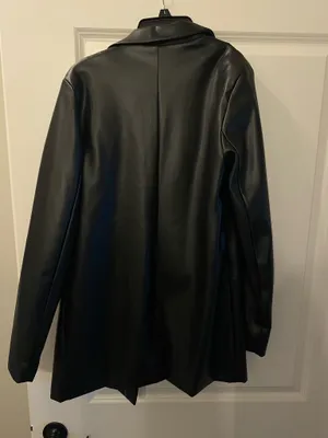 Missguided Leather Blazer Jacket thumbnail 4