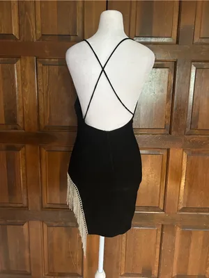 White Fox Boutique Come Back Mini Dress Black Size S Small LBD Cocktail‎ NWT thumbnail 4