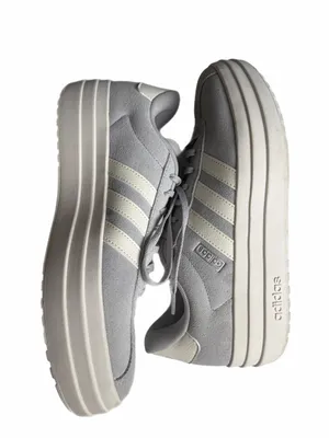 ADIDAS VL Court Bold Gray Suede Platform Sneakers Women’s Size 11 thumbnail 7