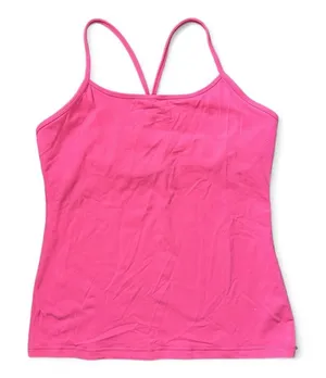 Lululemon Strappy Racerback Cami Tank Pink Size 12 Shelf Bra thumbnail 1