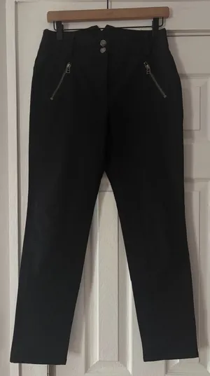 Veronica Beard Black‎ Ellie Jodhpur Denim Pants Size 10 EUC thumbnail 1