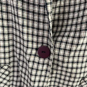 Vintage Willow Bay Plaid Lightweight Blazer Jacket Size M thumbnail 3