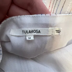 Tularosa Zana Dress in Ivory‎ smocked side maxi dress multicolor stripe thumbnail 7