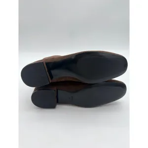 Mango Chocolate Brown Supple Bovine Suede Leather Round Toe Ankle Boots 7.5 thumbnail 7