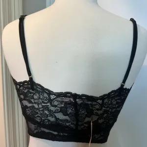 Victoria's Secret NWT black bralette/lace cami size Small thumbnail 5