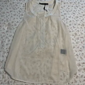 Sheer Cream tank top thumbnail 1