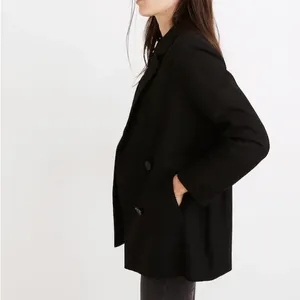 Madewell Caldwell Double-Breasted Blazer Black Small thumbnail 5