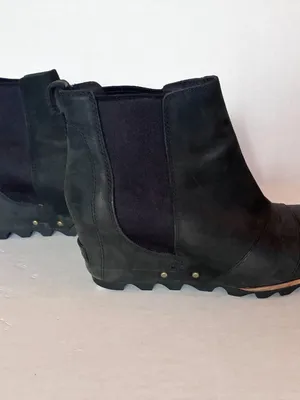 Sorel Lea Wedge Waterproof Chelsea Boot - 8.5 - Black thumbnail 6
