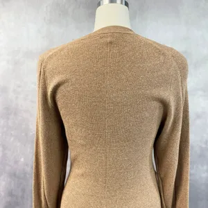 Rag And Bone Alnai Sweater Dress Size M Cotton Cashmere Tie Waist Quiet Luxury thumbnail 6