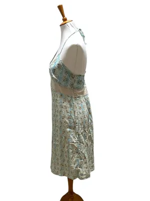 Route 66 Y2K Babydoll Dress Blue Size 10 Summer Festival Boho Cottagecore Beach thumbnail 7