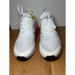 Nike Air Max 270 Shoes Womens Size 10 White Yellow Orange Running FZ3624-100 thumbnail 3