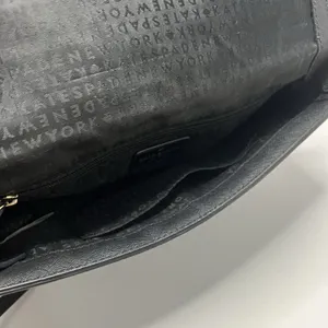 Kate Spade Crossbody Bag Black Purse Gold Chain Detail Snap Cow Hide Leather thumbnail 14
