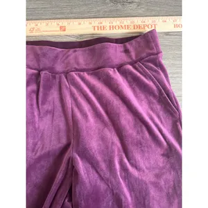 Cable & Gauge Studio Purple Velour Tracksuit Set Zip Hoodie Joggers Womens Med thumbnail 10