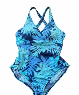 Speedo Floral Cross Over Swimsuit thumbnail 1