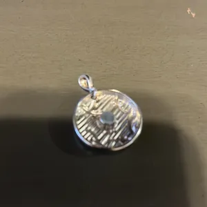 Silver and green locket. Double CC design. New. thumbnail 2
