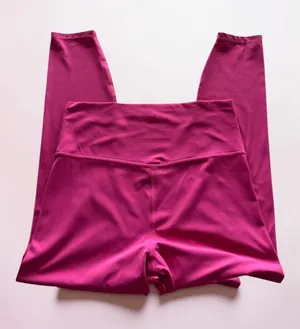 All‎ in Motion Everyday Soft Ultra High Rise 7/8 Leggings Pink Womens Medium thumbnail 1
